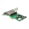 Delock Placa PCI Express x1 para 6 x USB 3.0 externas + 1 x interna