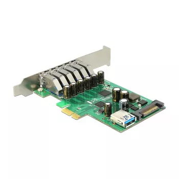Delock Placa PCI Express x1 para 6 x USB 3.0 externas + 1 x interna