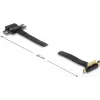 Delock Placa riser PCI Express x1 com conector angular de 90° e cabo de 60 cm