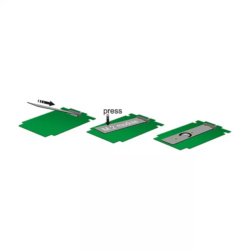Delock Placa PCI Express x4 para 1 x NVMe M.2 Key M interno 110 mm - Fator de forma Low Profile