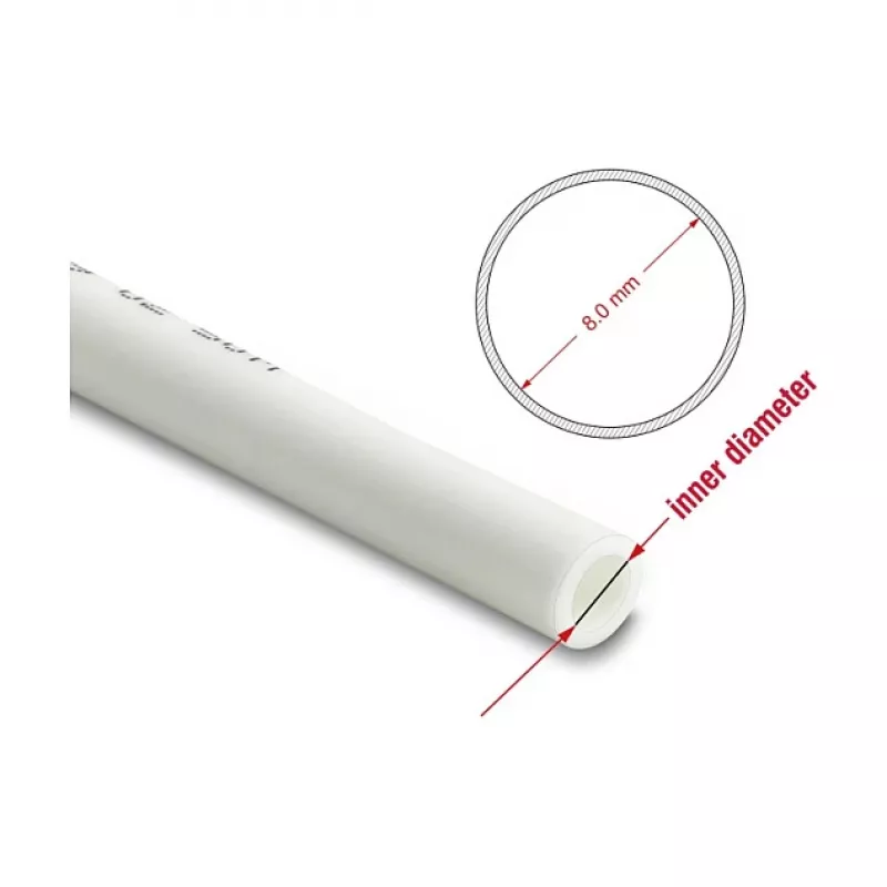 Tubo pneumático DELOCK 12 x 8 mm rolo 50 m branco