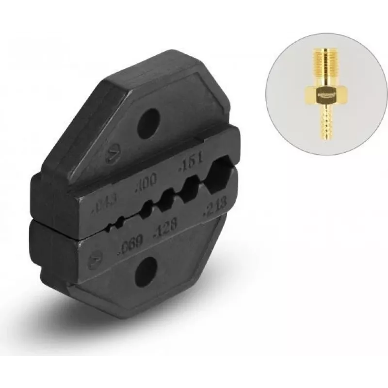 Delock Ratchet VI Inserto de perfil de prensagem para ferramenta de crimpagem (90535)