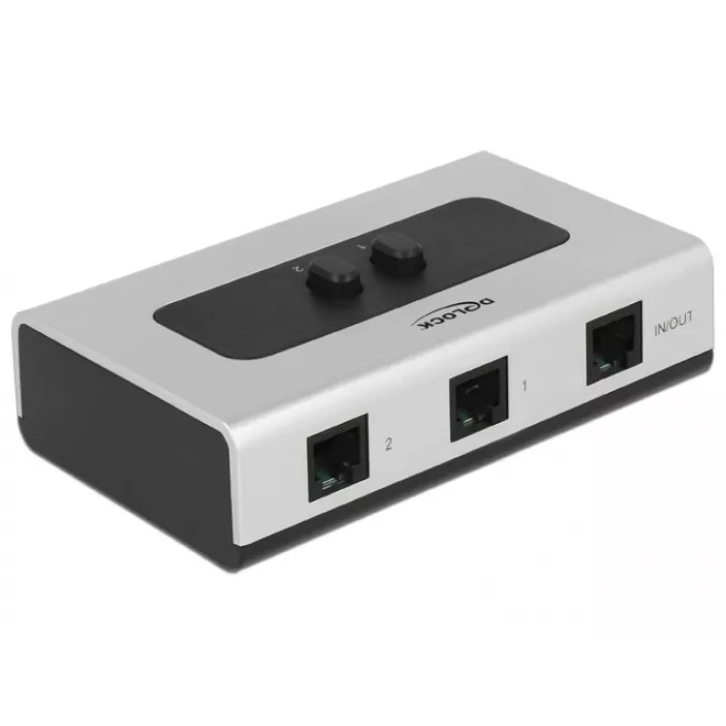 Delock RJ11 comutador manual bidirecional 2 portas