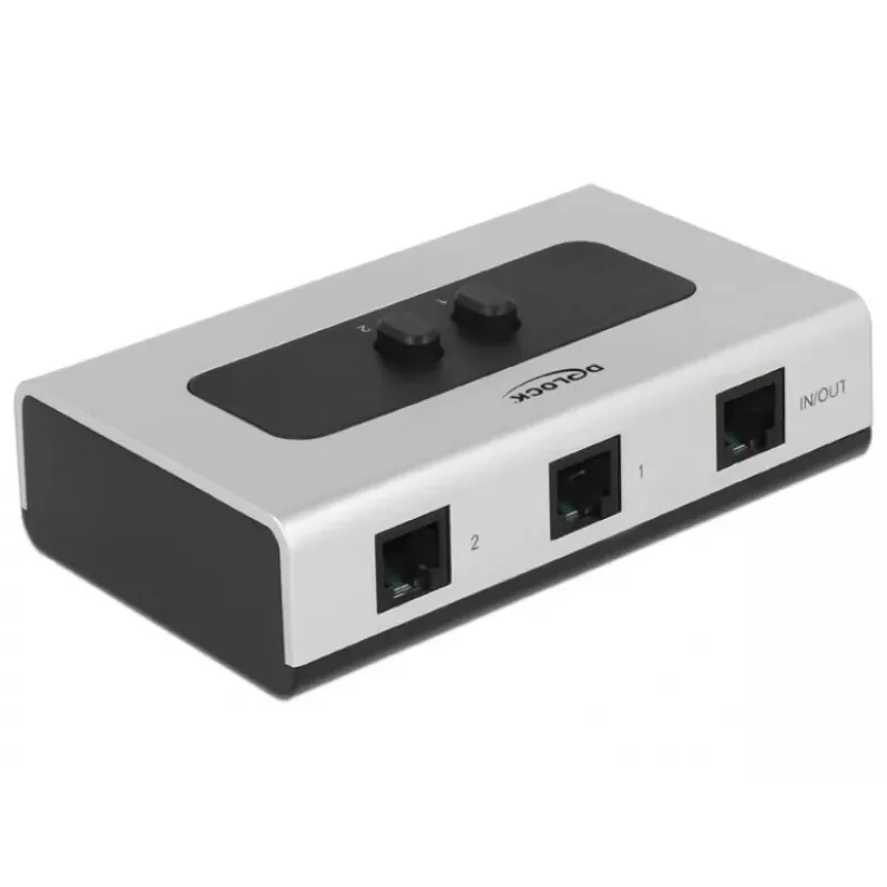 Delock RJ11 comutador manual bidirecional 2 portas