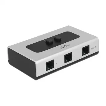 Delock RJ11 comutador manual bidirecional 2 portas