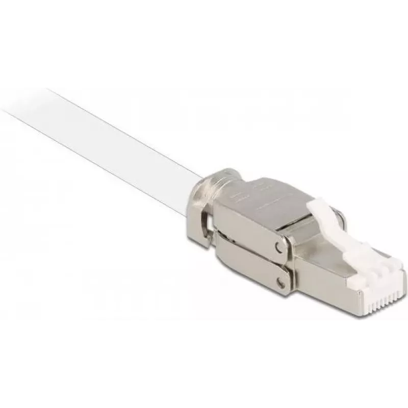 Delock Ficha RJ45 Cat.6A STP montagem de campo sem ferramentas 86927