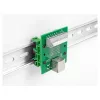 Delock tomada RJ45 para bloco de terminais com botão de pressão para calha DIN 66992