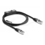 Delock Cabo de rede RJ45 Cat.6 F/UTP 1 m Preto com interruptor