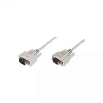 Delock cabo serial RS-232 D-Sub9 macho para fêmea 3 m bege 84289