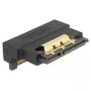 Delock adaptador SATA 22 pinos fêmea para macho com bloqueio – inclinado para baixo
