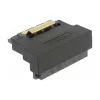 Delock adaptador SATA 22 pinos fêmea para macho com bloqueio – inclinado para baixo