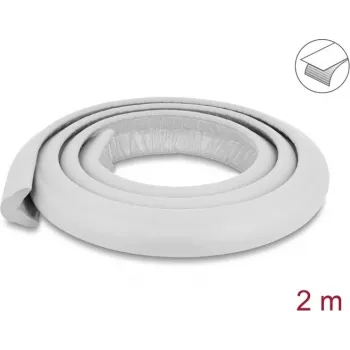 Fita de proteção de arestas em espuma autoadesiva Delock 35 x 13 mm, 2 m, cinzento 18489