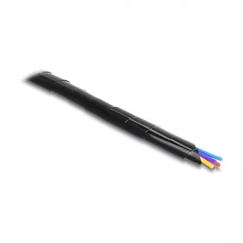Tubo espiral Delock 15 mm de diâmetro 10 m preto