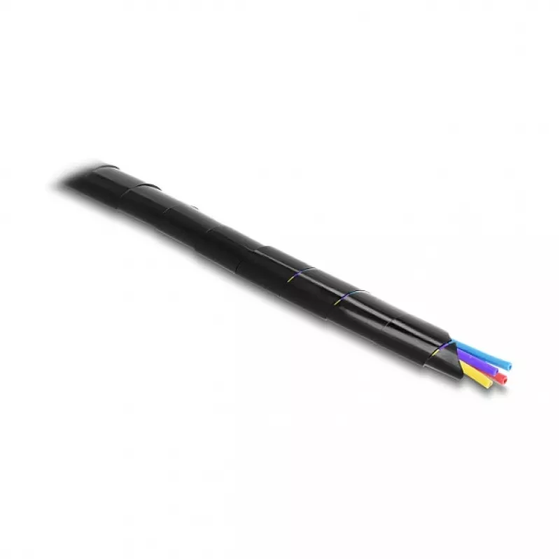Tubo espiral Delock 15 mm de diâmetro 10 m preto