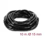 Tubo espiral Delock 15 mm de diâmetro 10 m preto