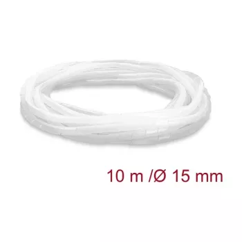 Tubo espiral Delock 15 mm de diâmetro 10 m transparente