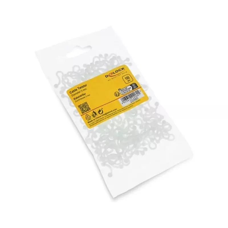 Delock espiral para cabos 5 mm transparente, 100 unid.