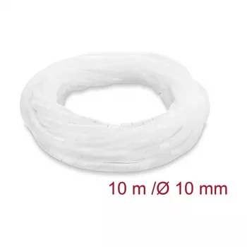 Espiral para cabos Delock 10 mm de diâmetro 10 m transparente