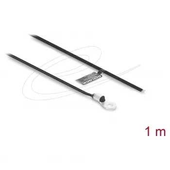 Delock Cabo sensor de temperatura M4 com 2 extremidades abertas, fita plana PVC B25/85 3435K 1 m