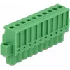 Conjunto de bloco de terminais DELOCK para calha DIN 10 polos com bloqueio de parafuso
