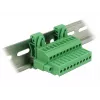 Conjunto de bloco de terminais DELOCK para calha DIN 10 polos com bloqueio de parafuso