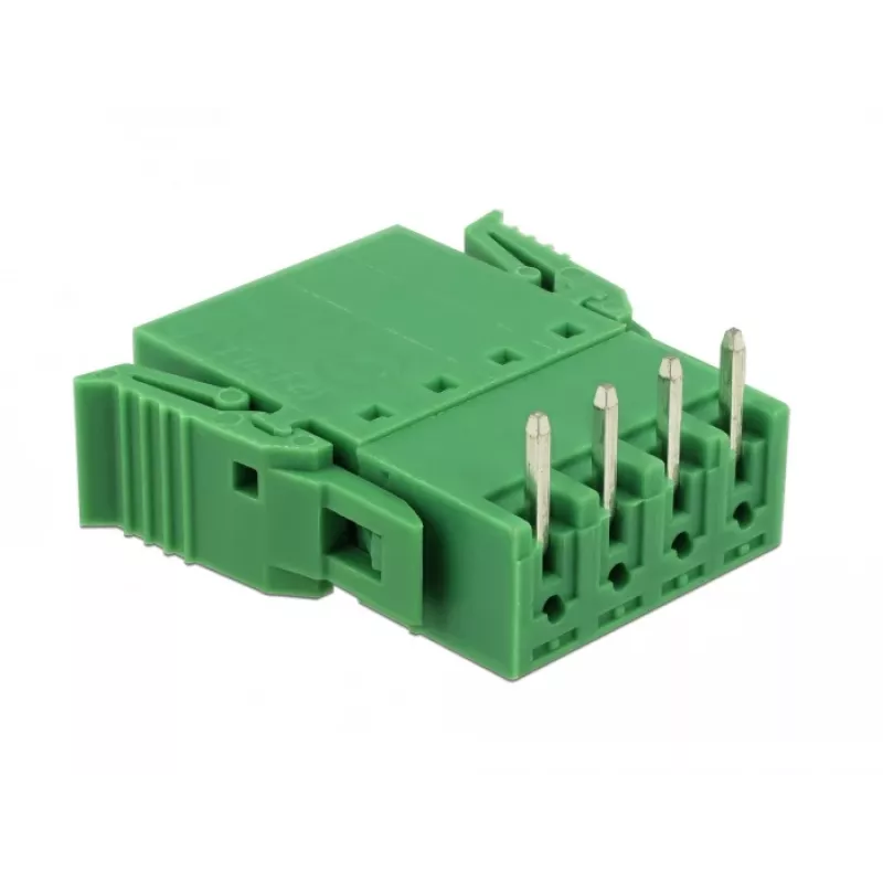 Delock Conjunto de blocos de terminais para placa 4 pinos, passo 3,81 mm, horizontal (65954)