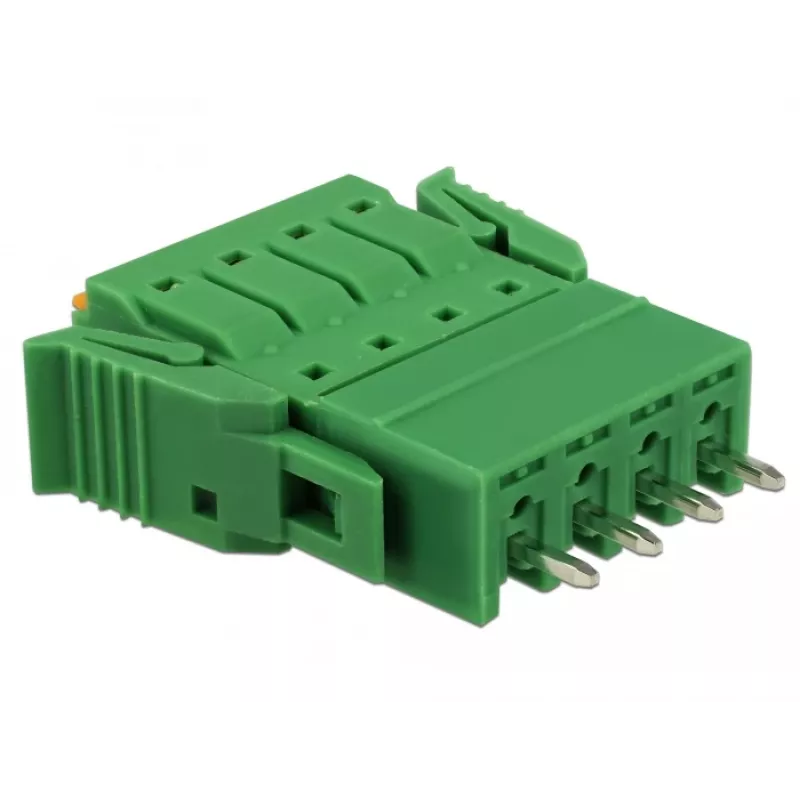 Delock Conjunto de blocos de terminais para placa 4 pinos, passo 3,81 mm, vertical (65970)