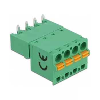 Conjunto de blocos de terminais Delock para placa 4 polos 5,08 mm passo horizontal 66506