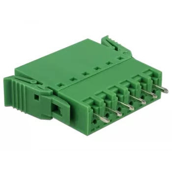 Conjunto de blocos de terminais Delock para placa 6 polos 3,81 mm passo vertical (65972)