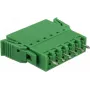 Conjunto de blocos de terminais Delock para placa 6 polos 3,81 mm passo vertical (65972)