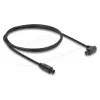 Delock cabo de áudio ótico TOSLINK 1m - 90° angular para reto - 4mm - preto