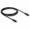 Delock Cabo de Áudio Ótico TOSLINK, Ficha a Ficha, 3 m, 4 mm, Preto