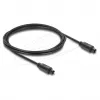 Cabo de áudio ótico Delock TOSLINK, ficha macho para macho, 4 mm, 2 m, preto