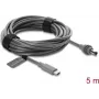 Delock Cabo de Alimentação USB Type-C para DC 5,5 x 2,1 mm para Starlink Mini, 5 m, Cinzento (91822)
