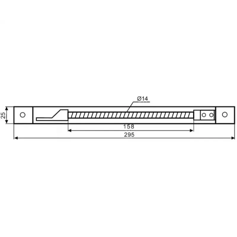 DELTA ATLO-KPS-21X262/SHEEL-S Cobertura de cabos para encastrar em perfil
