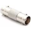 DELTA Adaptador de acoplamento conector fêmea BNC para conector fêmea BNC, 75 Ohm, latão niquelado, BNC-BNC duplo