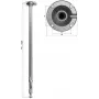 Suporte de teto telescópico DELTA BR-60X120 para câmaras CCTV, 710–1220 mm, branco