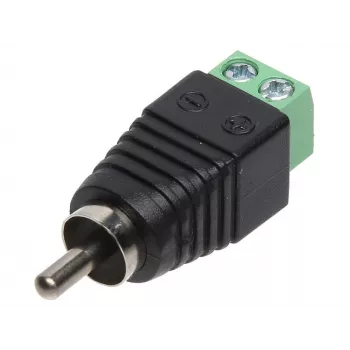 DELTA CINCH-W/S Ficha RCA, branca, dourada, ligação por soldadura