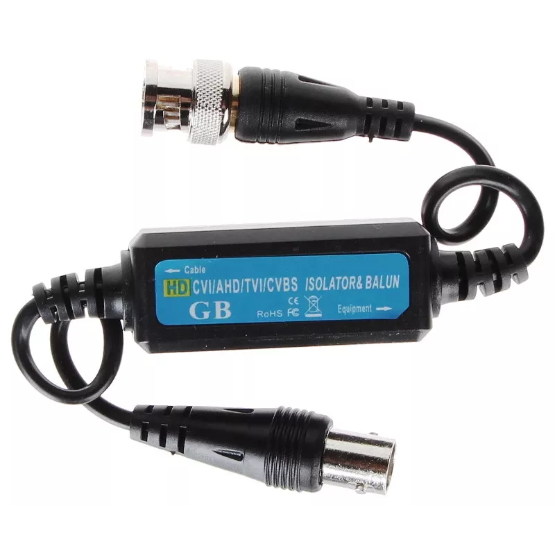 DELTA D-SEP/HD isolador de vídeo ground loop para AHD/HD-CVI/HD-TVI/CVBS, BNC, 75 Ohm, 4K