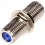 DELTA Conector fêmea F para conector fêmea F, coaxial, 75 Ohm, latão com revestimento de cobre