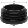 DELTA Tampa terminal para mastros 35-40 mm, preto