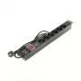 Régua de tomadas DELTA PD-6/R-SPD-1L, 6 tomadas