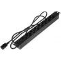 PDU de rack 1U com 8 tomadas DELTA PD-8/R/IEC-N, IEC C13, 10A, 250V, preto