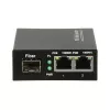 DELTA SPS-2P/1SFP switch industrial PoE+, 2 Gigabit RJ45 + 1 SFP, orçamento 60W, calha DIN