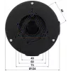 DELTA STG-PFA130-E caixa de ligação para câmaras dome Dahua, montagem em parede/teto, alumínio, preto STG-PFA130-E(BLACK)