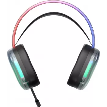Headset Deltaco Gaming DH230 RGB iluminado semitransparente (GAM-186)