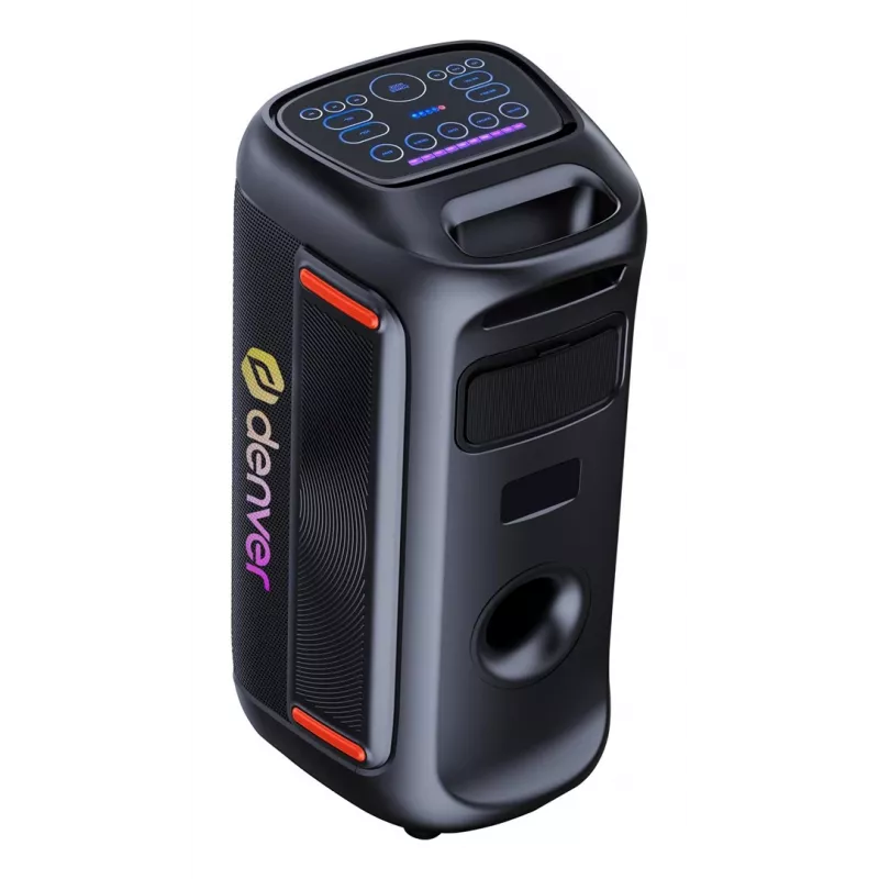 Coluna de festa Bluetooth portátil Denver BPS-370 1000W PMPO