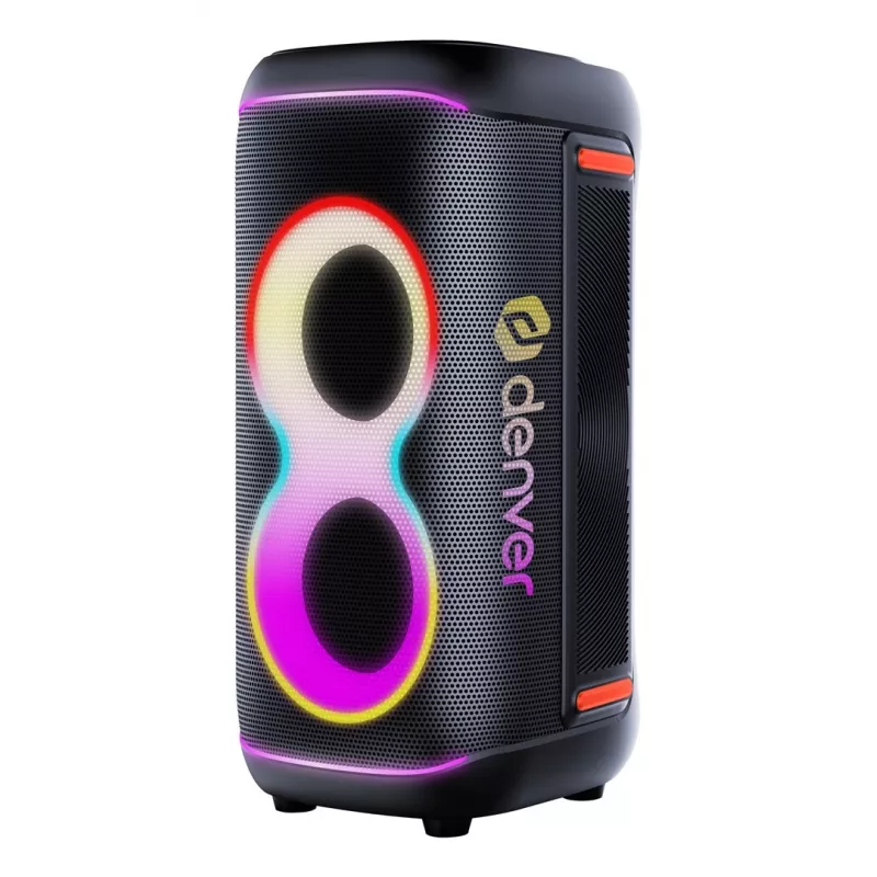 Coluna de festa Bluetooth portátil Denver BPS-370 1000W PMPO