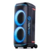 Coluna de festa Bluetooth Denver BPS-470 com karaoke, 2000W PMPO, 20W RMS, luzes LED, rádio FM, TWS, incl. microfone, preto