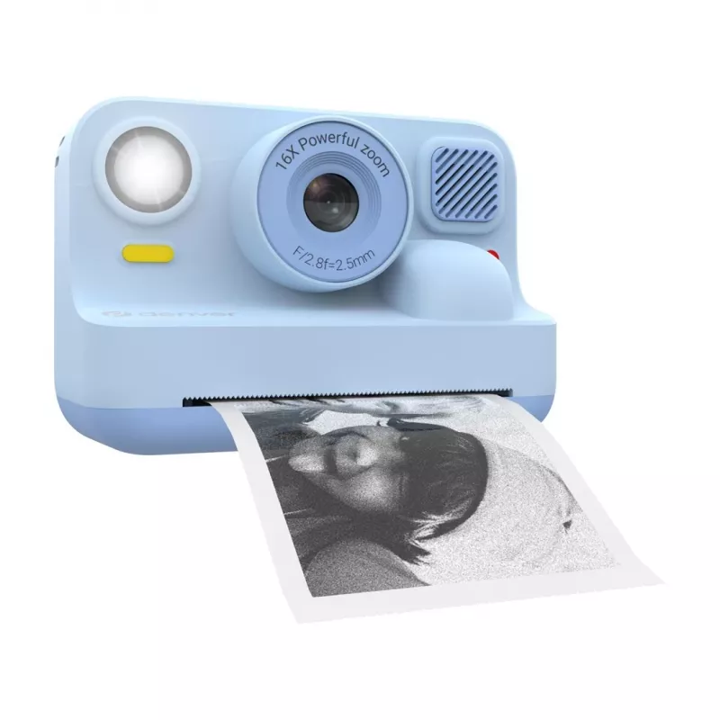 Máquina fotográfica digital infantil DENVER KPC-1374BTBU com impressora, Azul